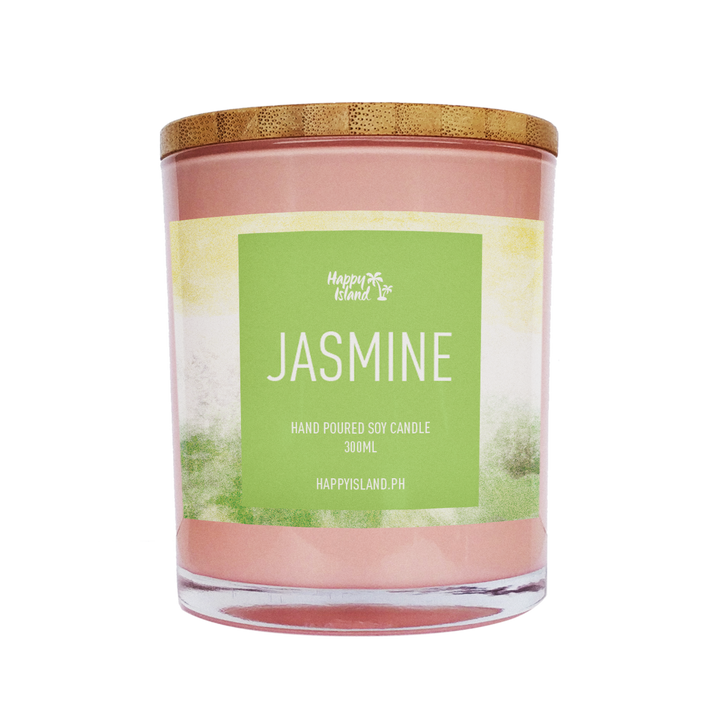 Happy Island Hand-Poured Soy Candle in Jasmine