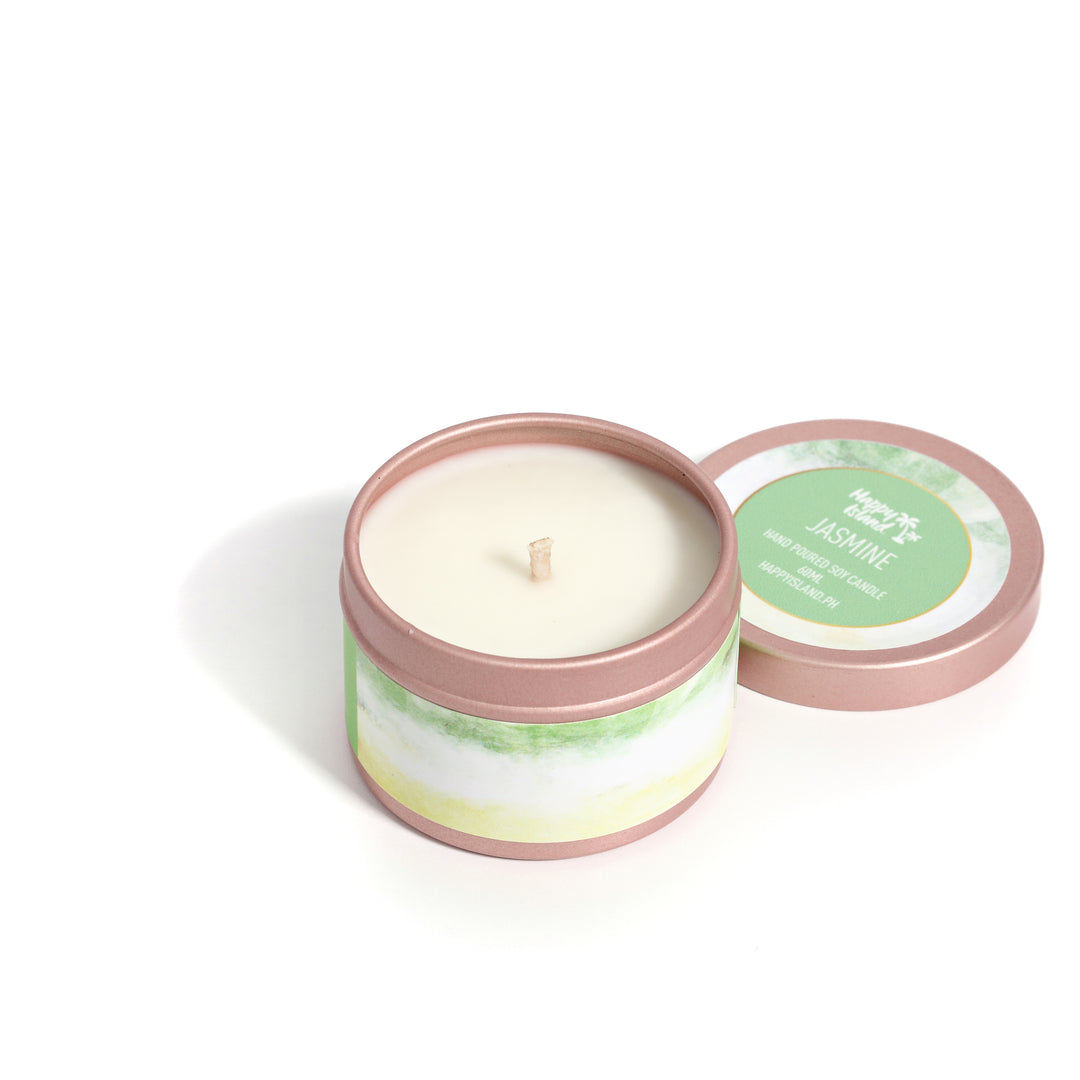 Happy Island Hand-Poured Soy Candle in Jasmine